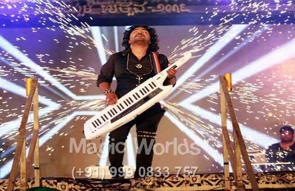 cold pyro with guitar